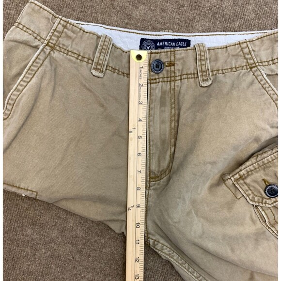 American Eagle Shorts Mens 32 Flat Front Lived In Cargo Utility Cotton Hike Camp - Picture 5 of 10